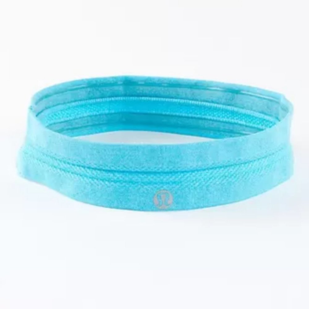 LuluLemon swiftly headband Aqua